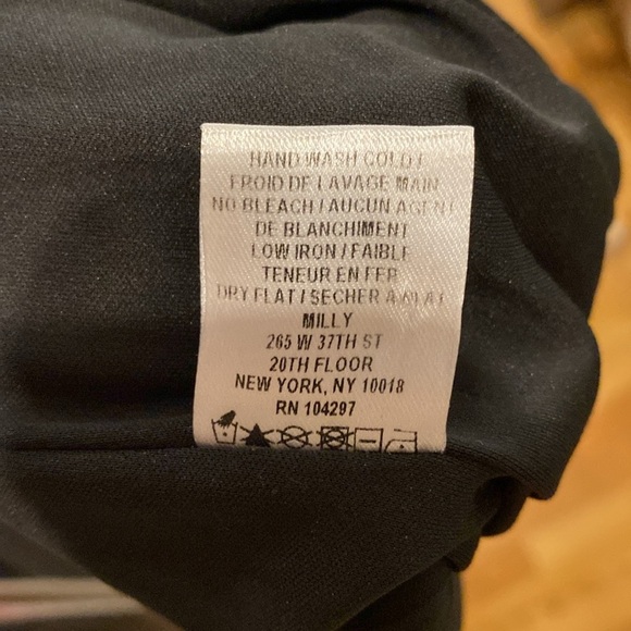 Milly Watercolor Multi Print Dress Criss Cross Back Statement Wedding Size 2 - Picture 11 of 11